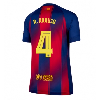 Billige Fotballdrakt Barcelona Ronald Araujo #4 Replika Hjemmedrakt Dame 2025-26 Kortermet